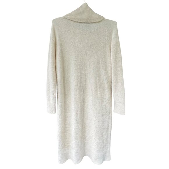Banana Republic Womens Cowl Neck Sweater Dress L Alpaca Blend Cream - Picture 2 of 8